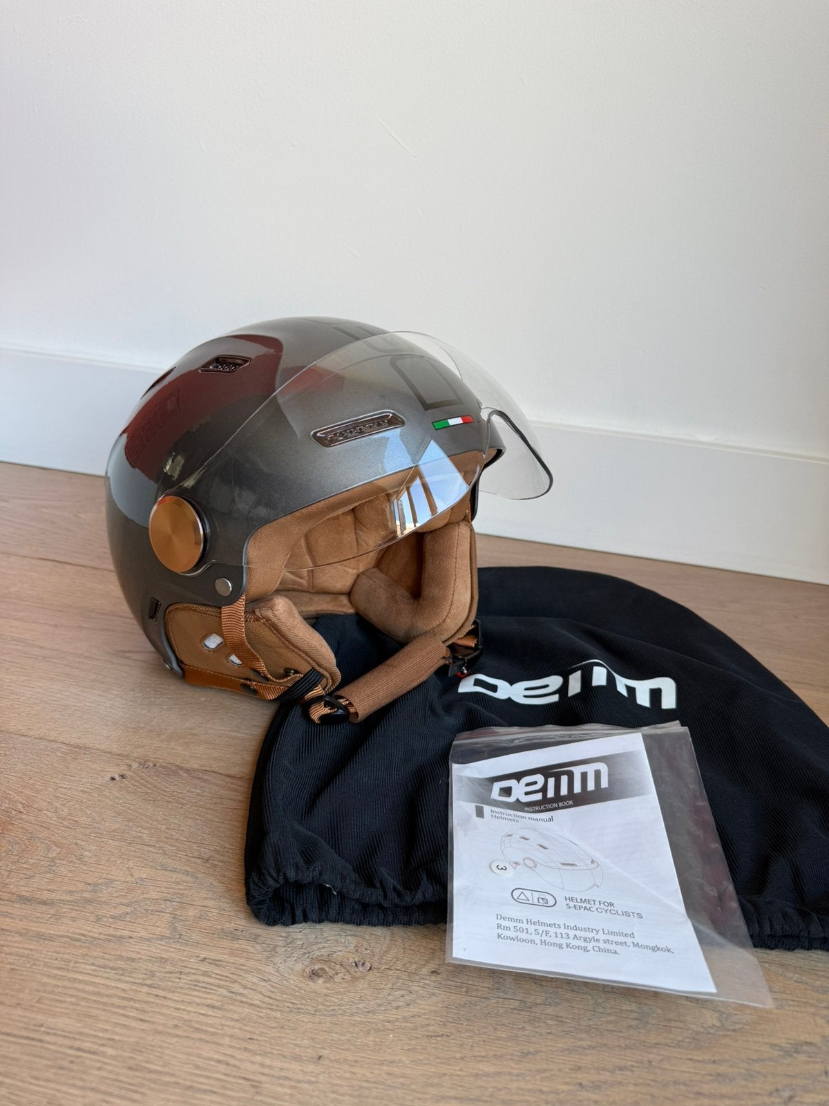 DEMM Speed Pedelec Helm XS  NTA 8776 Glans Titanium, Ophalen of Verzenden, Nieuw, Extra small of kleiner