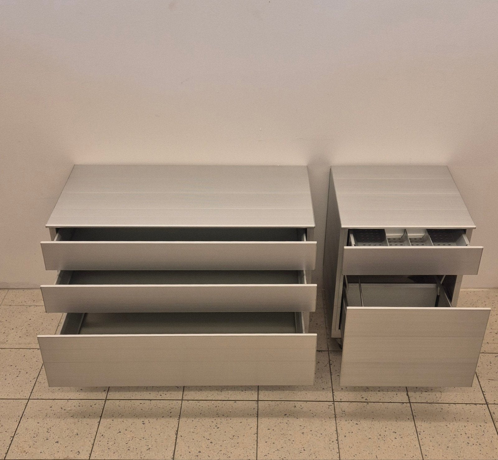 Caimi Export aluminium ladenkasten vintage Italiaans, Ophalen, Caimi Export, 50 tot 100 cm, Zo goed als nieuw