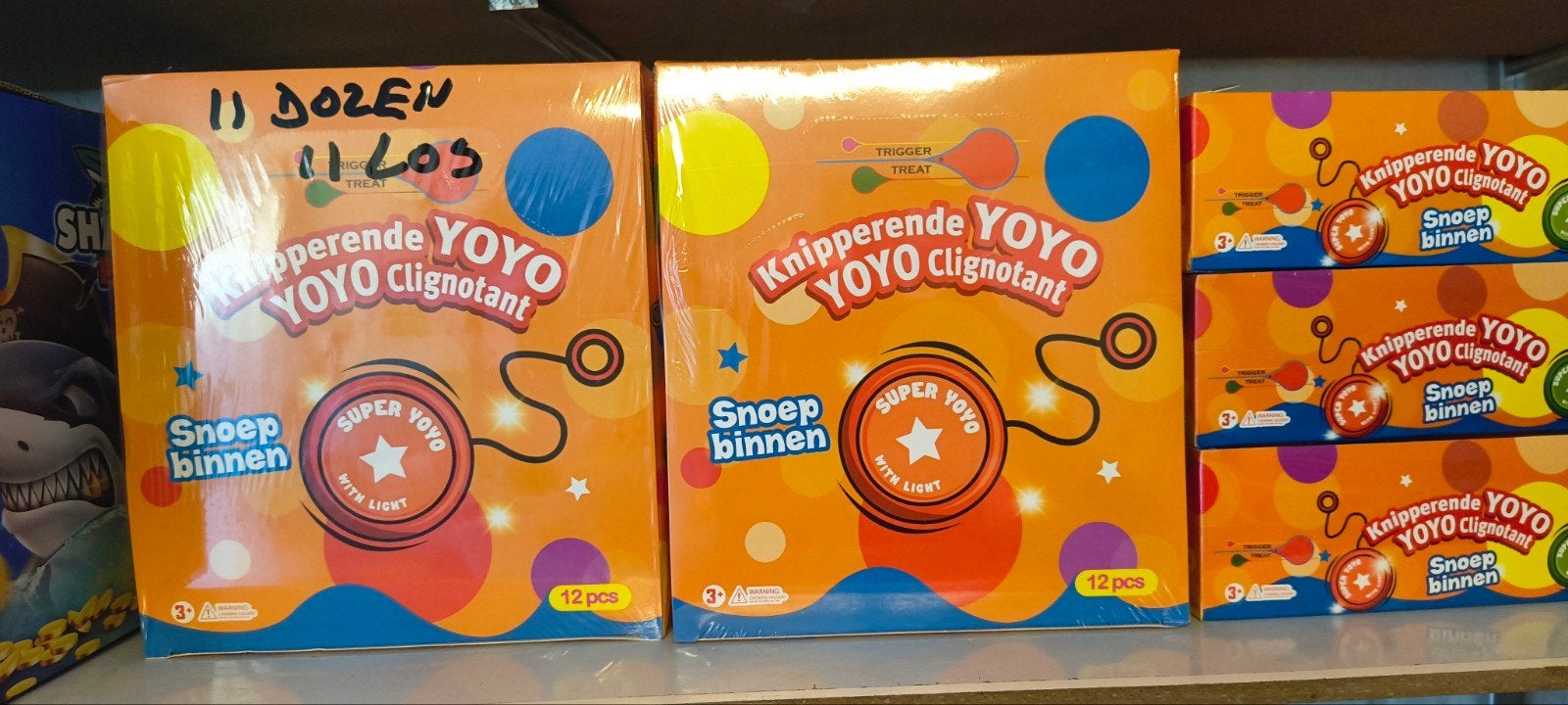 Party Knipperende Yoyo's - 4 Dozen à 12 Stuks, Ophalen of Verzenden, Nieuw, Jongen of Meisje