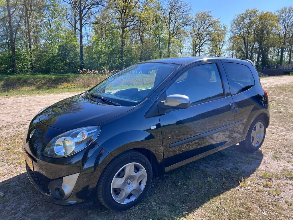 Renault Twingo 1.2 16V 2011 Zwart AIRC, nieuwe APK, 839 kg, Twingo, 74 pk, 4 cilinders