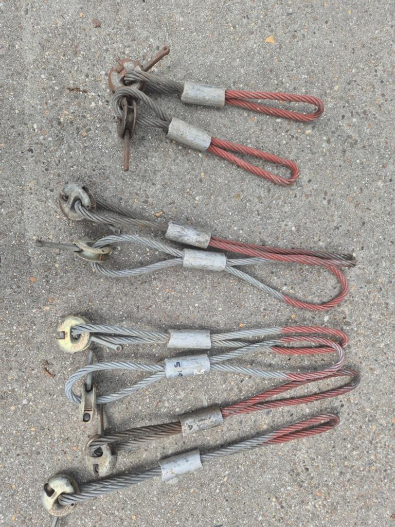 8x Chokerstroppen 2,5 ton, Ophalen