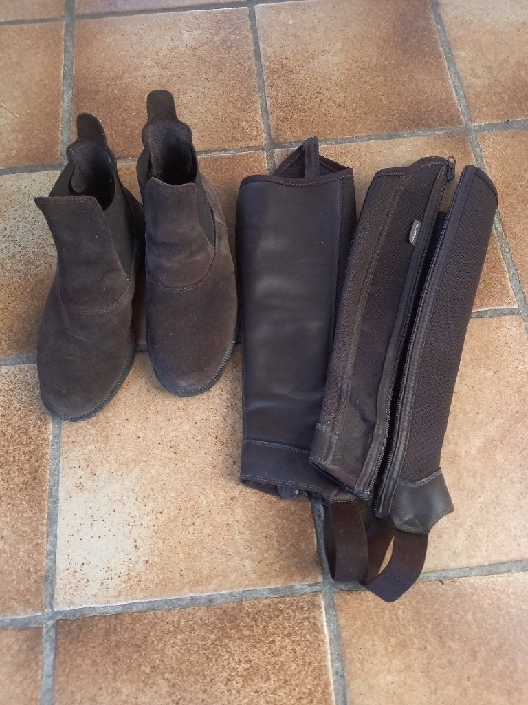 Jodhpers met Chaps, Dieren en Toebehoren, Gebruikt, Kinderen, Fouganza, Ophalen of Verzenden