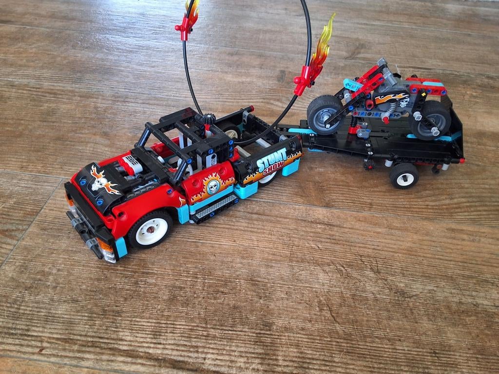 LEGO Technic 42106 Stuntshow Truck & Motorfiets, Ophalen, Gebruikt, Lego, Compleet