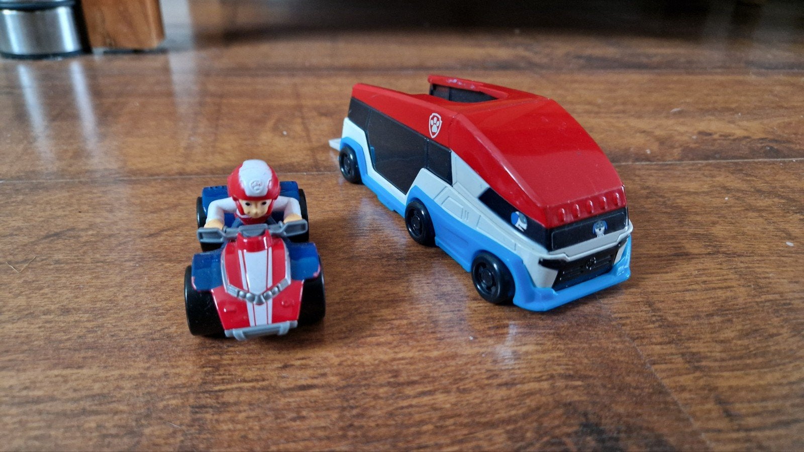 Paw Patrol True Metal Launch N Haul Patroller met Racer, Ophalen of Verzenden, Gebruikt
