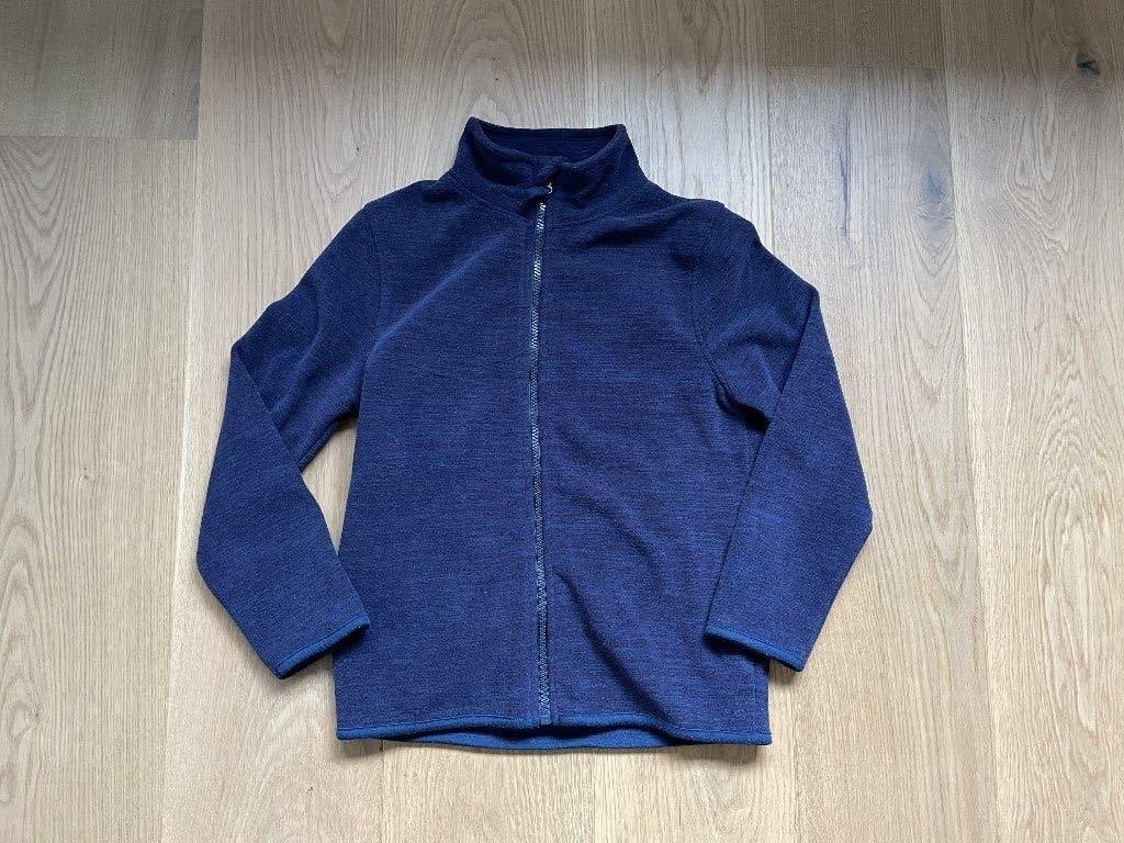 Fleece vest blauw maat 134, Ophalen, Zo goed als nieuw, Jongen, Trui of Vest