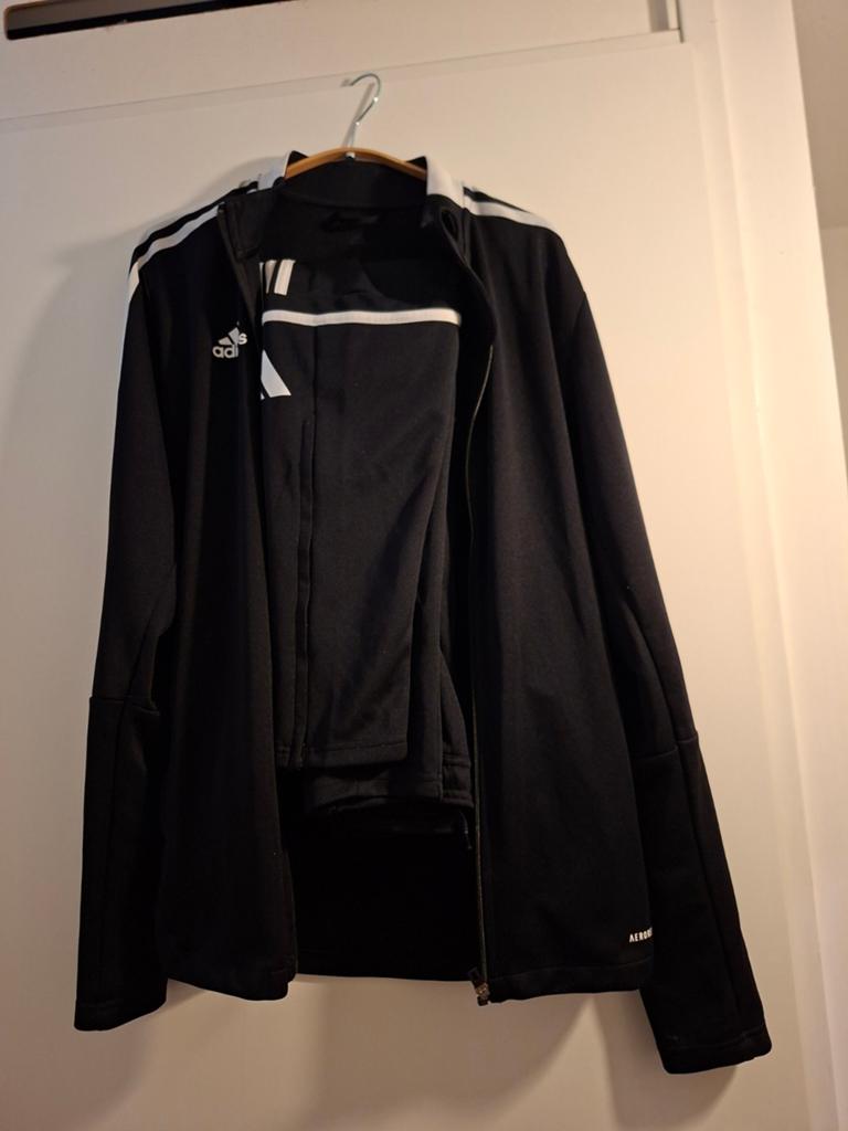 Trainingspak Adidas, Maat 38/40 (M), Zwart, Overige typen, Ophalen of Verzenden