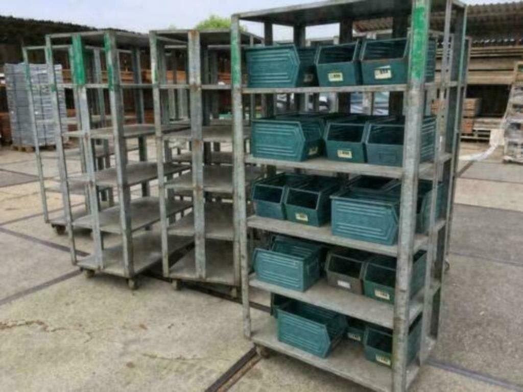Zinken karren , industriële kast / kar , industrieel GAAF !!, Ophalen, Zo goed als nieuw