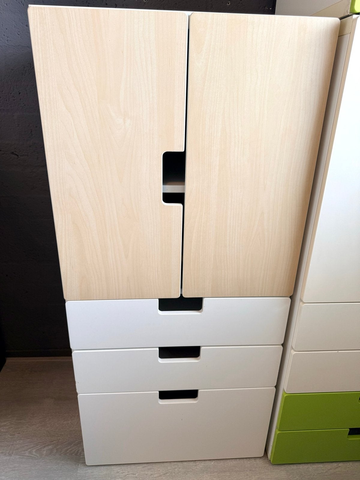 IKEA Stuva Kast - wit/hout, Ophalen, Gebruikt, Met deur(en), 100 tot 150 cm