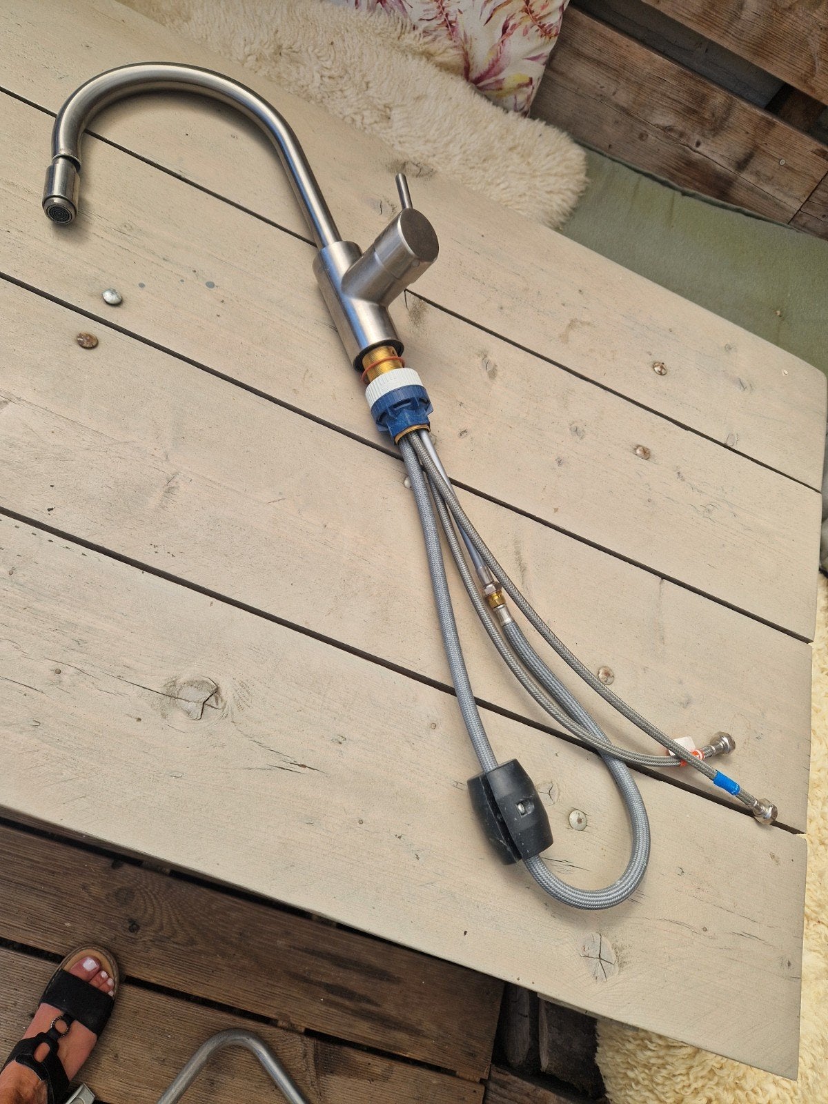 Grohe keukenmengkraan met handdouche, Huis en Inrichting, Keuken | Keukenbenodigdheden, Ophalen, Zo goed als nieuw, Metaal, Grohe