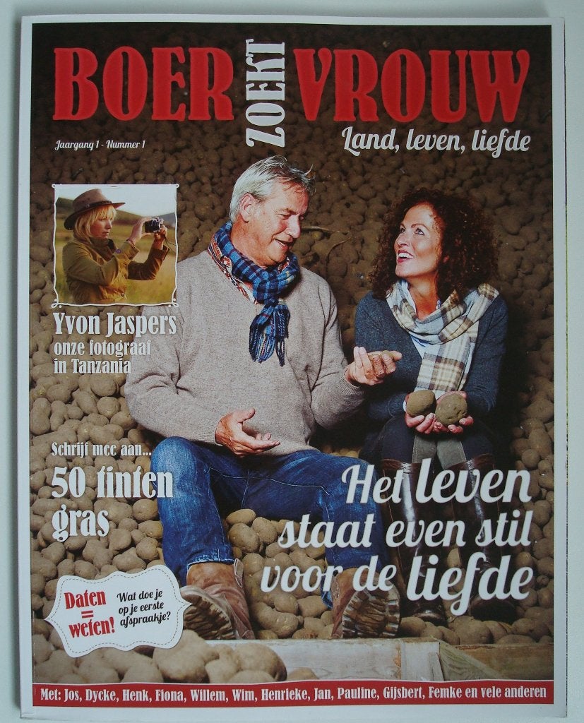 Boer Zoekt Vrouw Magazine - Jaargang 1 Nummer 1, Ophalen, Zo goed als nieuw, Gossip of Showbizz