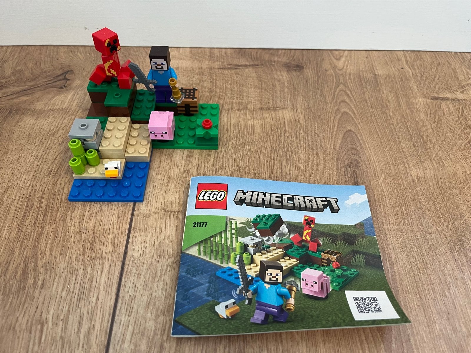 LEGO Minecraft 21177 De Creeper Hinderlaag, Minecraft, Lego, Ophalen of Verzenden, Zo goed als nieuw