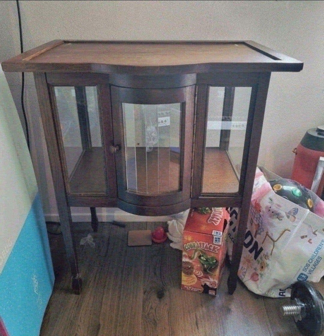 oud theekastje, Huis en Inrichting, Ophalen, 50 tot 100 cm, Zo goed als nieuw, Minder dan 100 cm