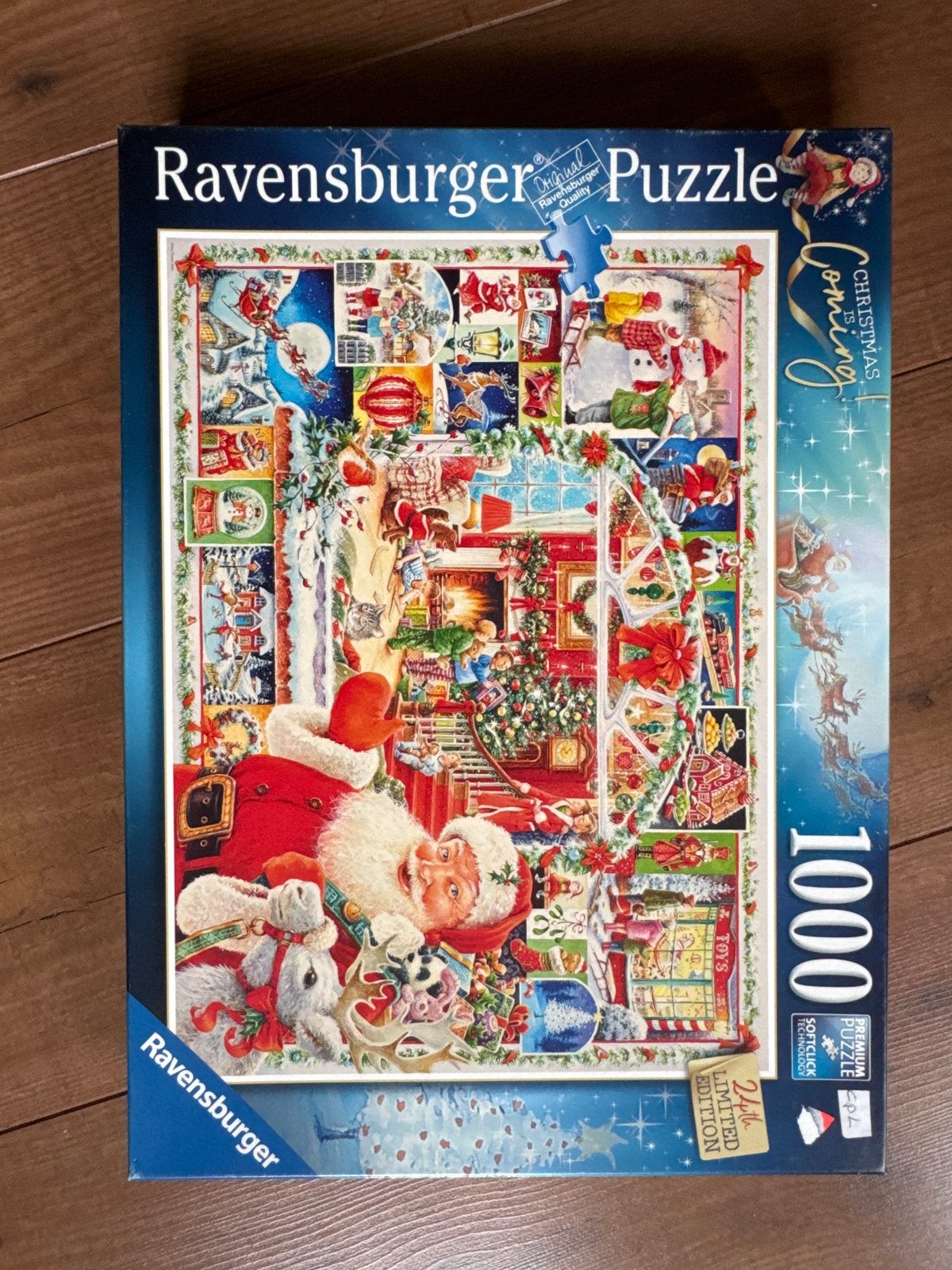 Ravensburger Kerstpuzzel 1000 stukjes - 24th Limited Edition, Ophalen of Verzenden, 500 t/m 1500 stukjes, Nieuw, Legpuzzel