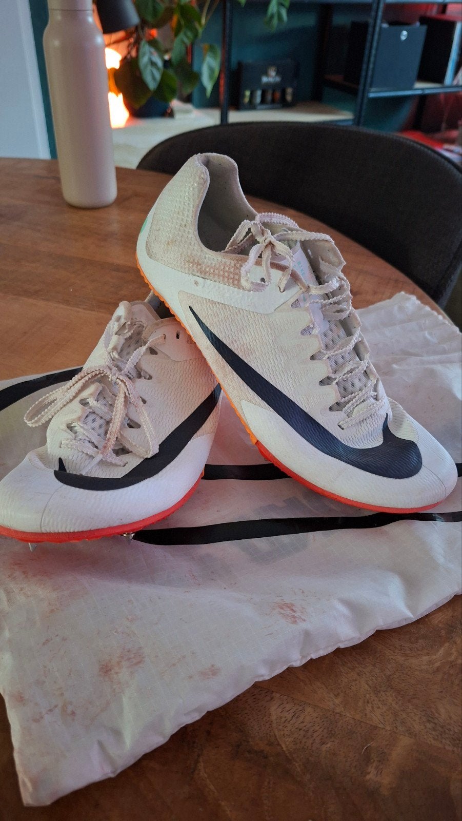 Nike Sprintspikes - Schoon en Klaar voor de Start, maat 41, Nike, Ophalen of Verzenden, Gedragen, Wit