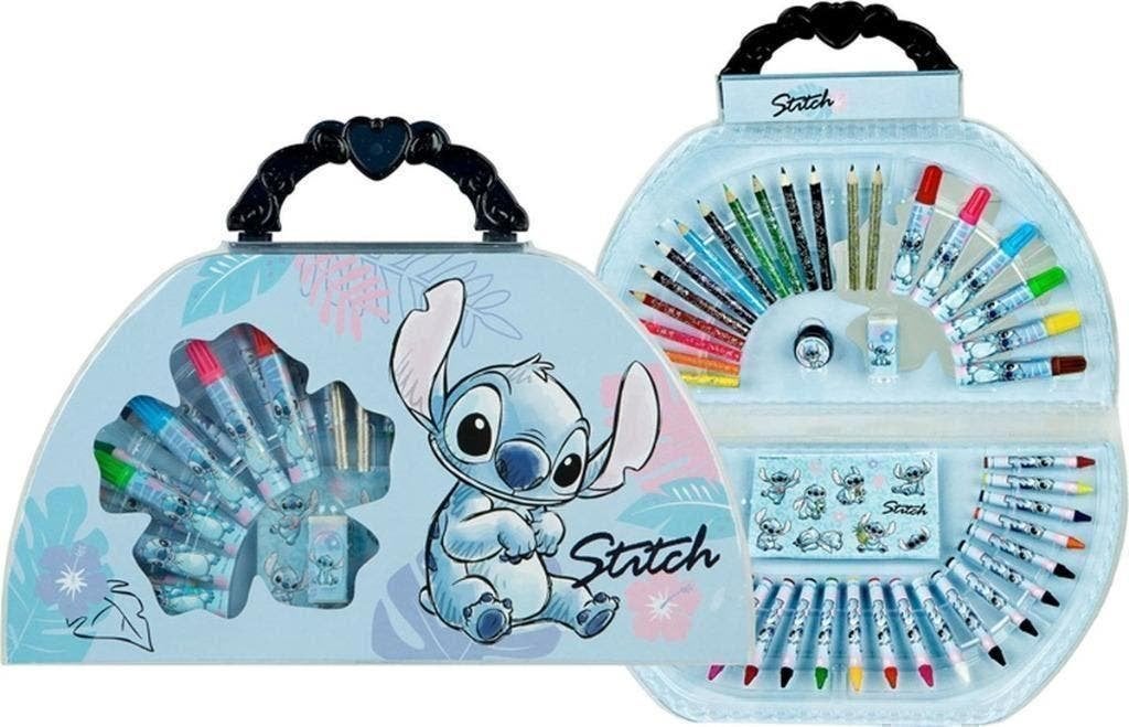 Stitch Tekenkoffer - 51 Delig - Disney, Kinderen en Baby's, Ophalen of Verzenden, Nieuw, Knutselen