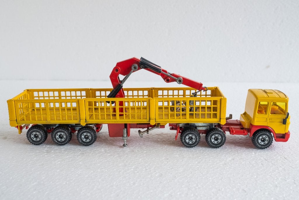 SIKU 3415 Vrachtwagen met kraan - SATTELZUG MIT LADEKRAN, Ophalen of Verzenden, Gebruikt