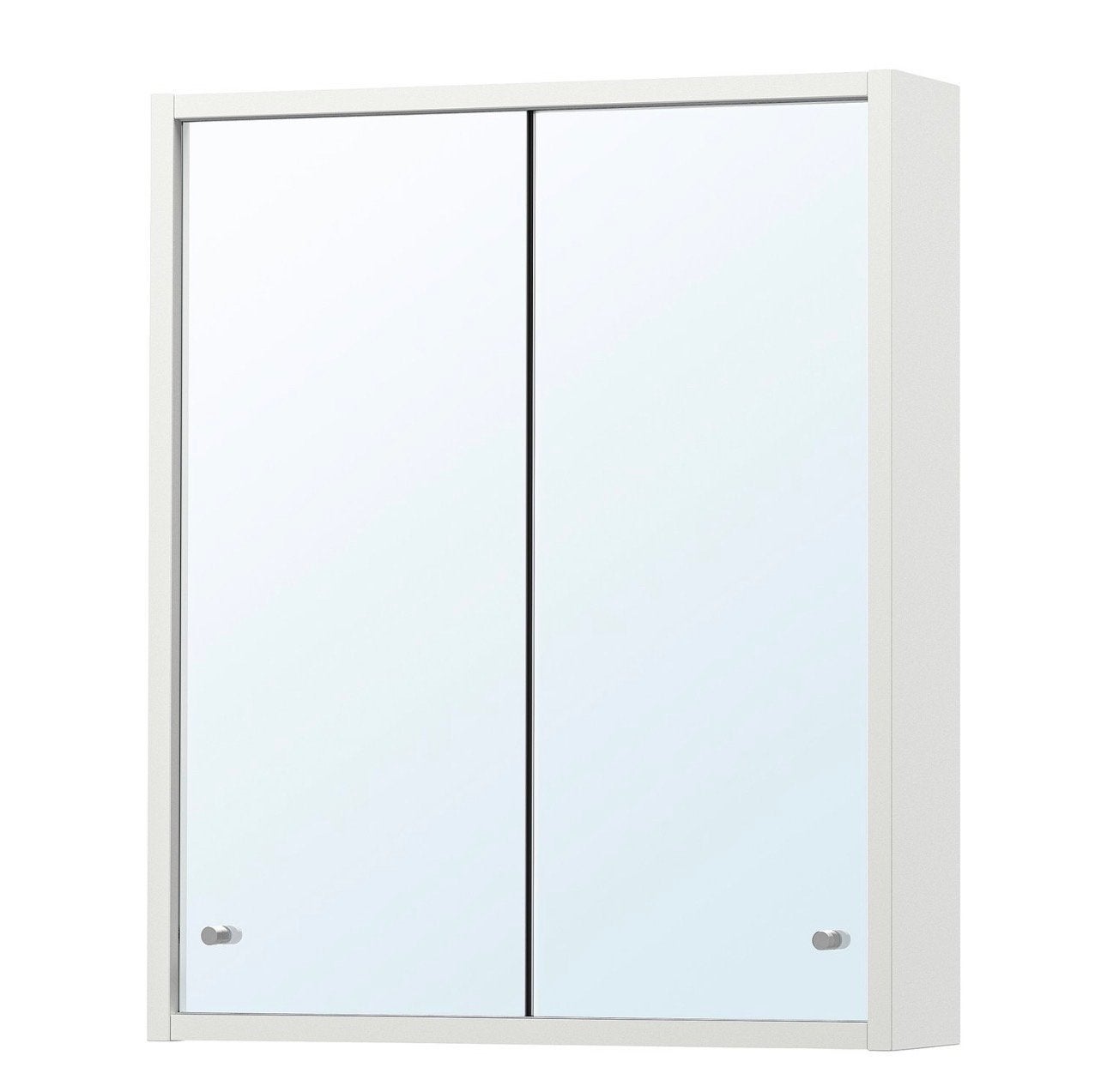 IKEA NYSJÖN spiegelkast met toebehoren om op te hangen, Ophalen, Spiegelkast, 50 tot 100 cm, Zo goed als nieuw
