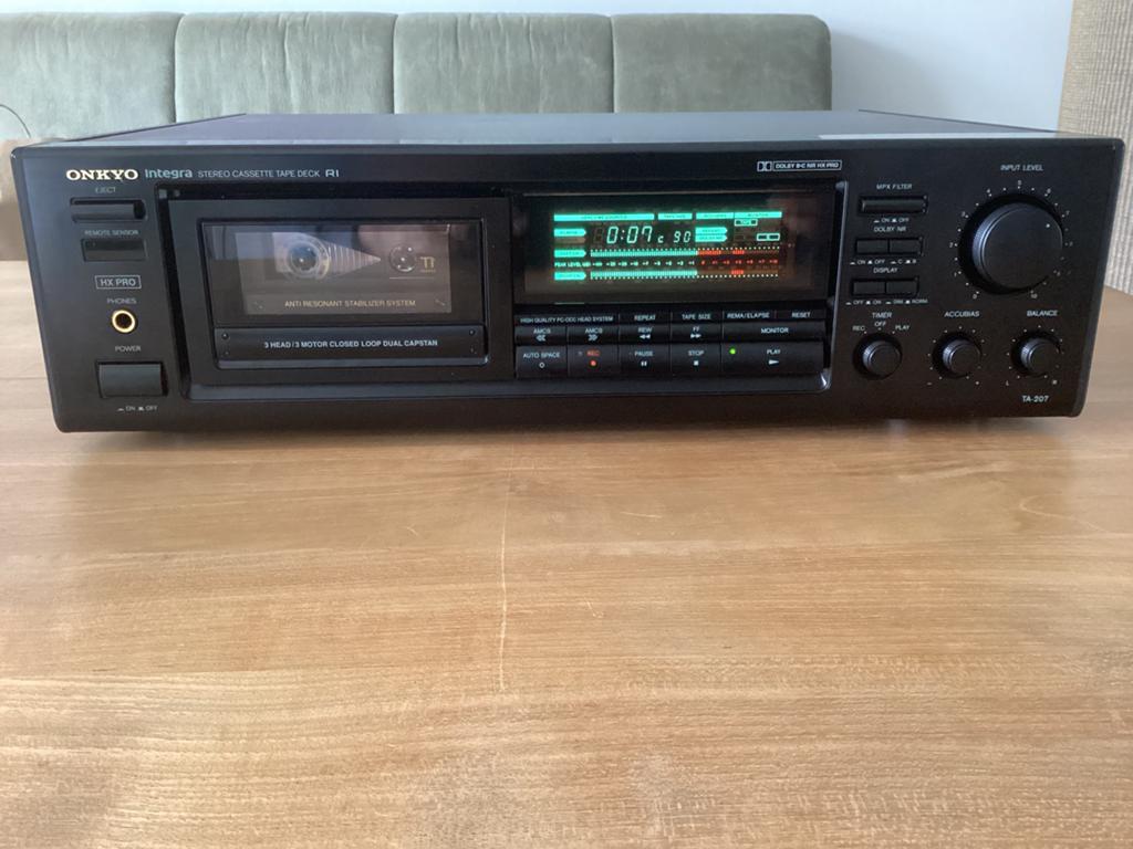 Onkyo Integra TA 207 3 head 3 motor Dual Capstan (Nakamichi), Ophalen of Verzenden, Enkel, Overige merken, Tiptoetsen