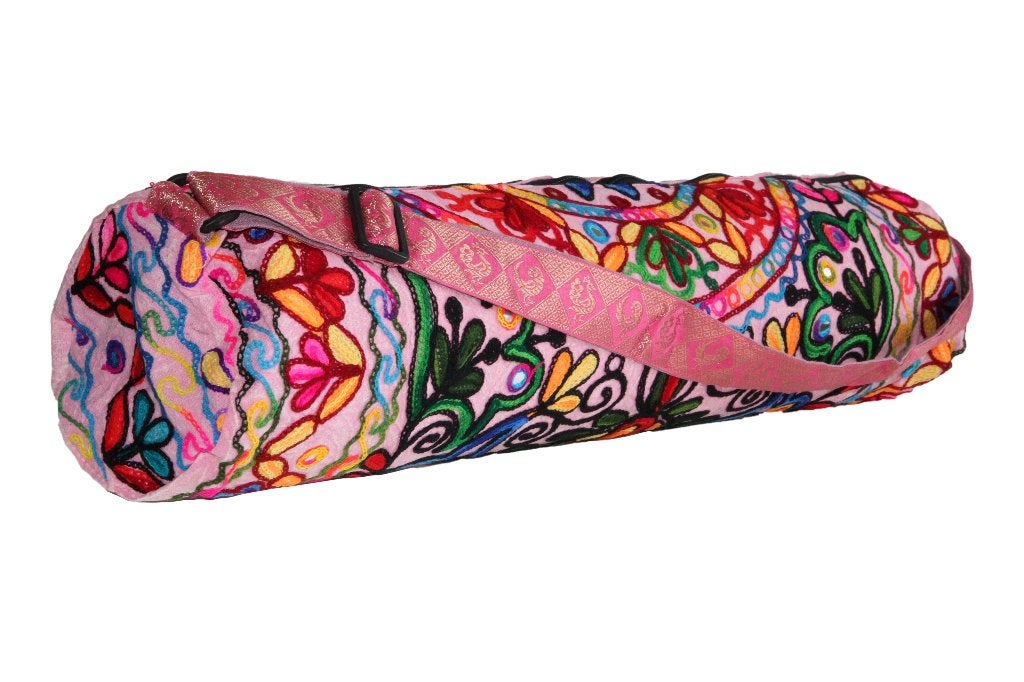Geborduurde yogamat tas – Uniek handgemaakt design, Ophalen of Verzenden, Nieuw, Yogamat