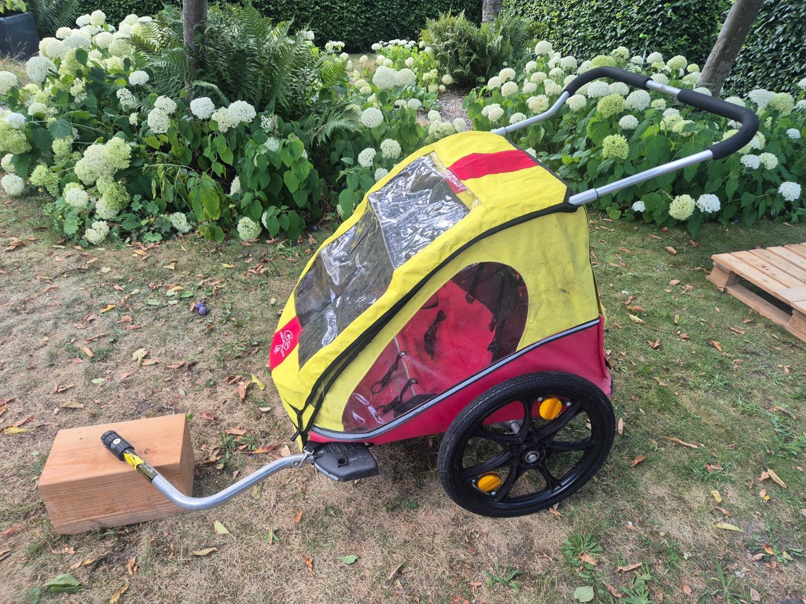 Chariot Cabriolet CTS Fietskar 2 Kinderen + Jogger & Hoezen, Fietsen en Brommers, Ophalen, Gebruikt, Chariot, Kinderkar