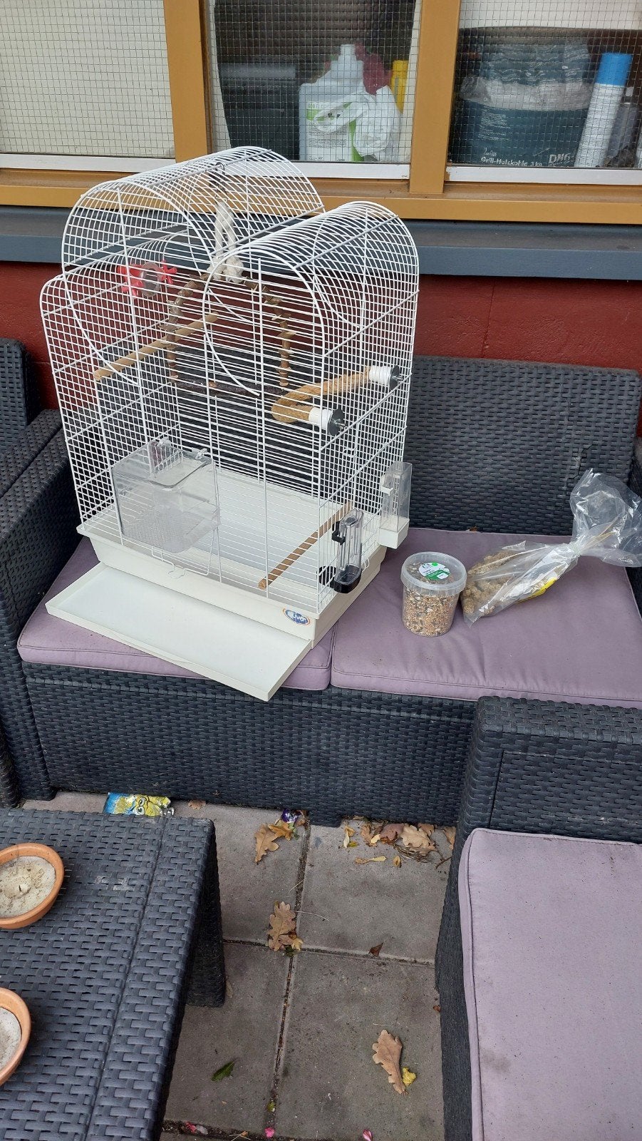 te koop vogelkooi De kooi 2 weken oud, Ophalen, Zo goed als nieuw, Metaal, Vogelkooi