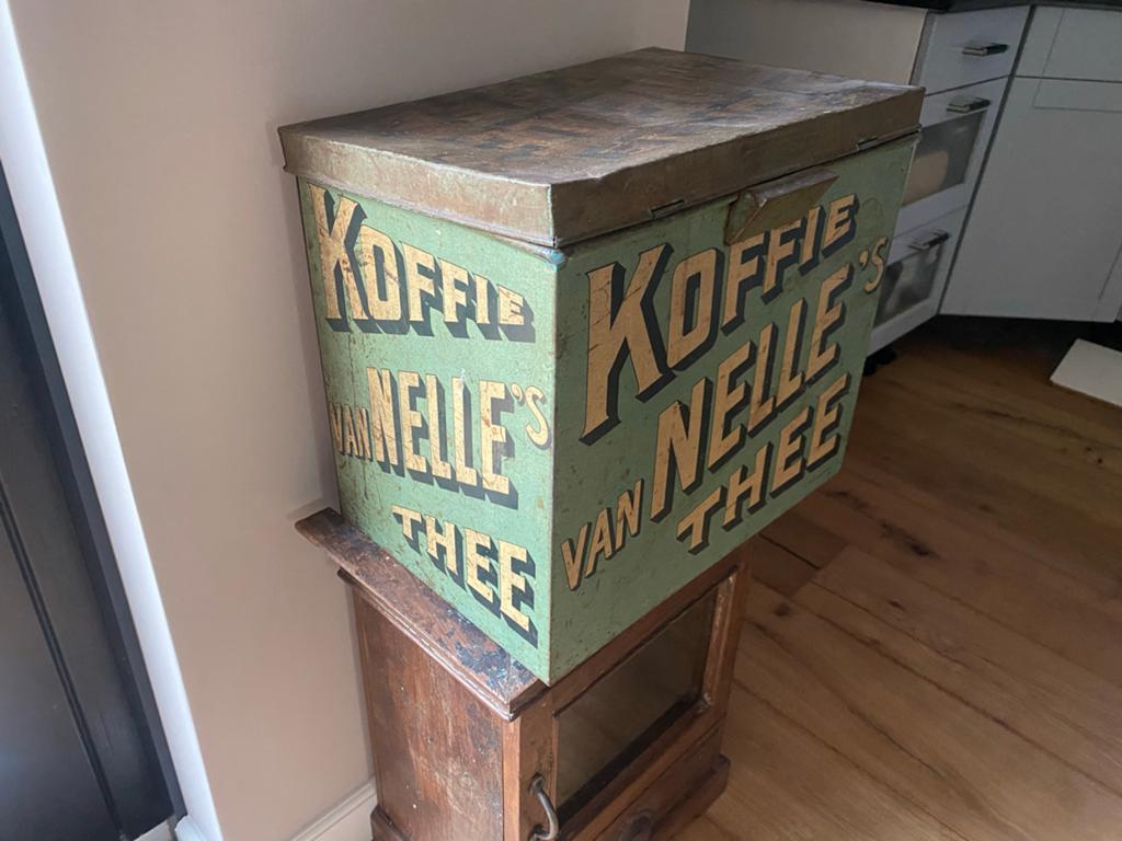 Vintage Van Nelle's Koffie en Thee Blik, Ophalen