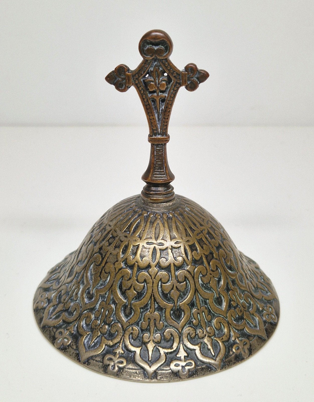 Antieke decoratieve tafelbel, Frankrijk 20e eeuw., Ophalen
