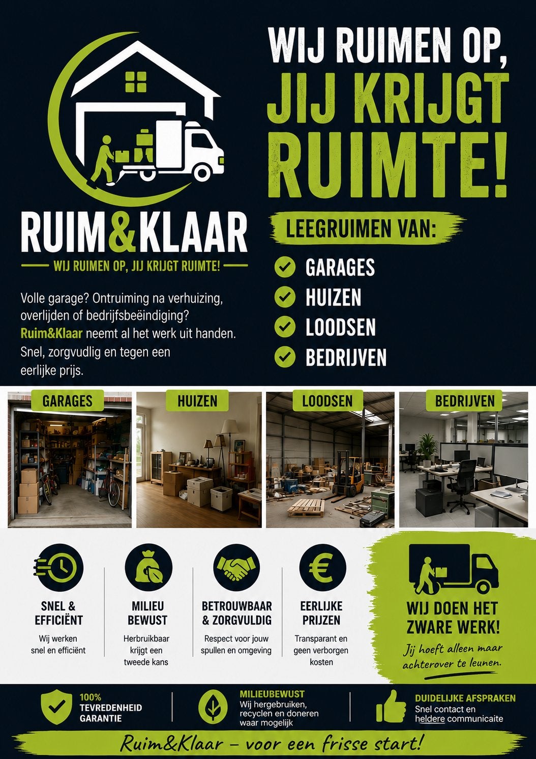 Ontruiming Woning of Bedrijfspand, Doe-het-zelf en Verbouw, Overige Doe-het-zelf en Verbouw, Ophalen, Gebruikt