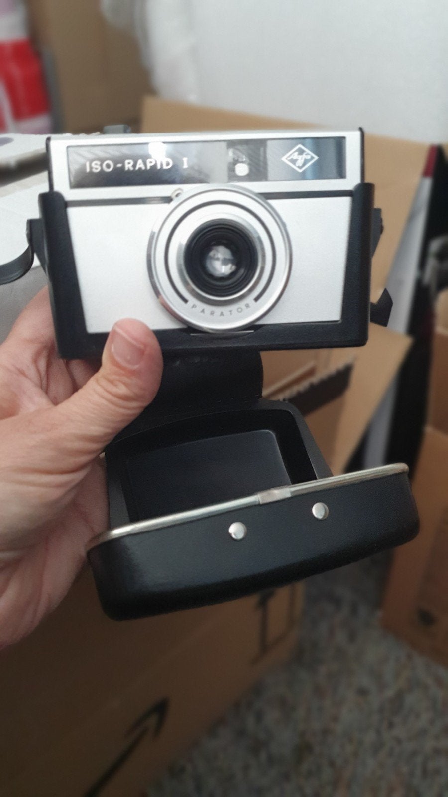 Agfa ISO-RAPID 1 Camera met paraat-tas, Ophalen of Verzenden, Compact, Overige Merken
