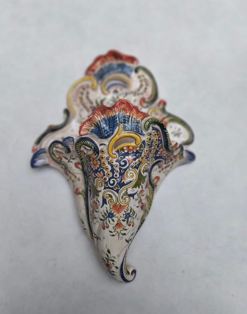 een Franse antieke "bouquetière" (muurvaas, Antiek en Kunst, Ophalen of Verzenden