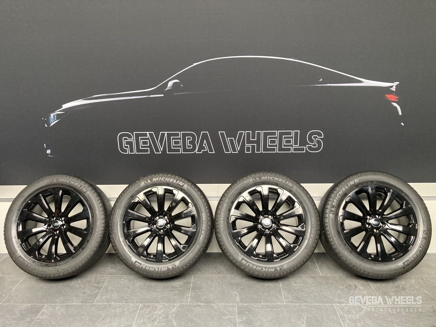 20” originele Land Rover Range Rover Velar velgen + banden, Auto-onderdelen, Banden en Velgen, Gebruikt, 255 mm, -, -