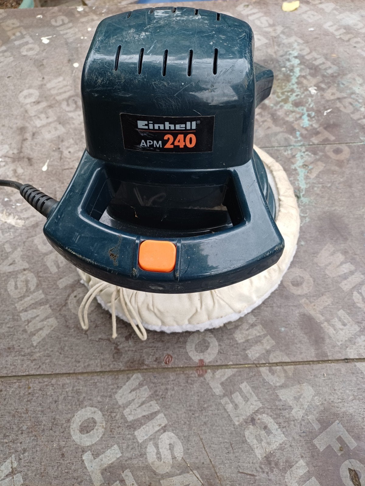 einhell APM 240 excentrische schuurmachine polijstmachine 9, Doe-het-zelf en Verbouw, Gereedschap | Schuurmachines, Ophalen, Gebruikt
