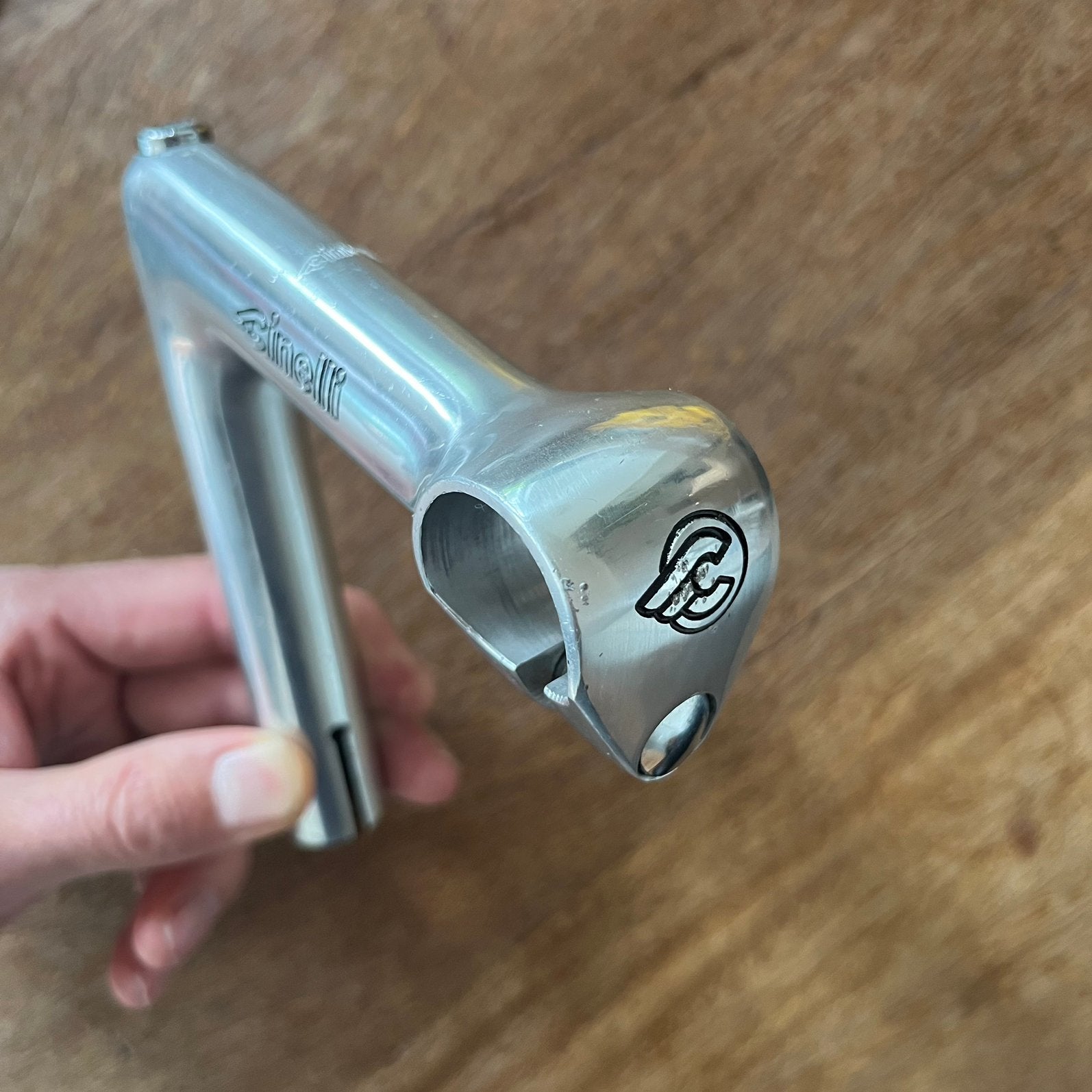 Vintage Cinelli panto stuurpen 105 mm, Fietsen en Brommers, Gebruikt, Stuur, Ophalen of Verzenden, Aluminium