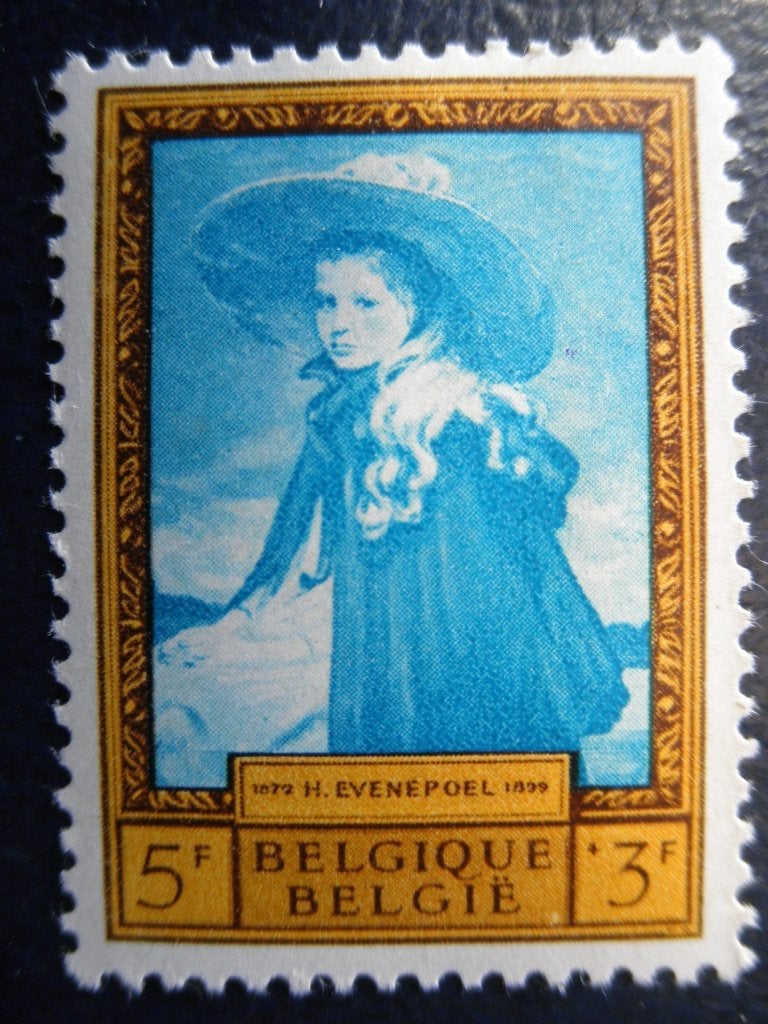 Postzegels België 1958 schilderijen nr. 1124 - cw. 5,00 (*), Ophalen of Verzenden, Spoor van plakker