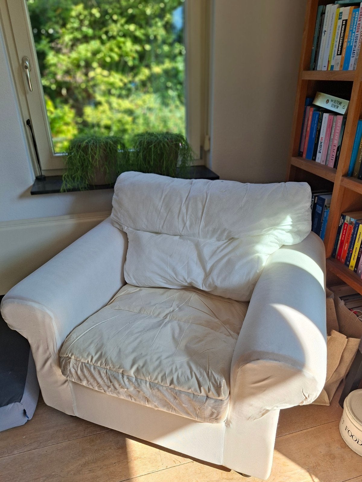 Ektorp fauteuil zonder hoes, Ophalen, Gebruikt, 75 tot 100 cm, 75 tot 100 cm