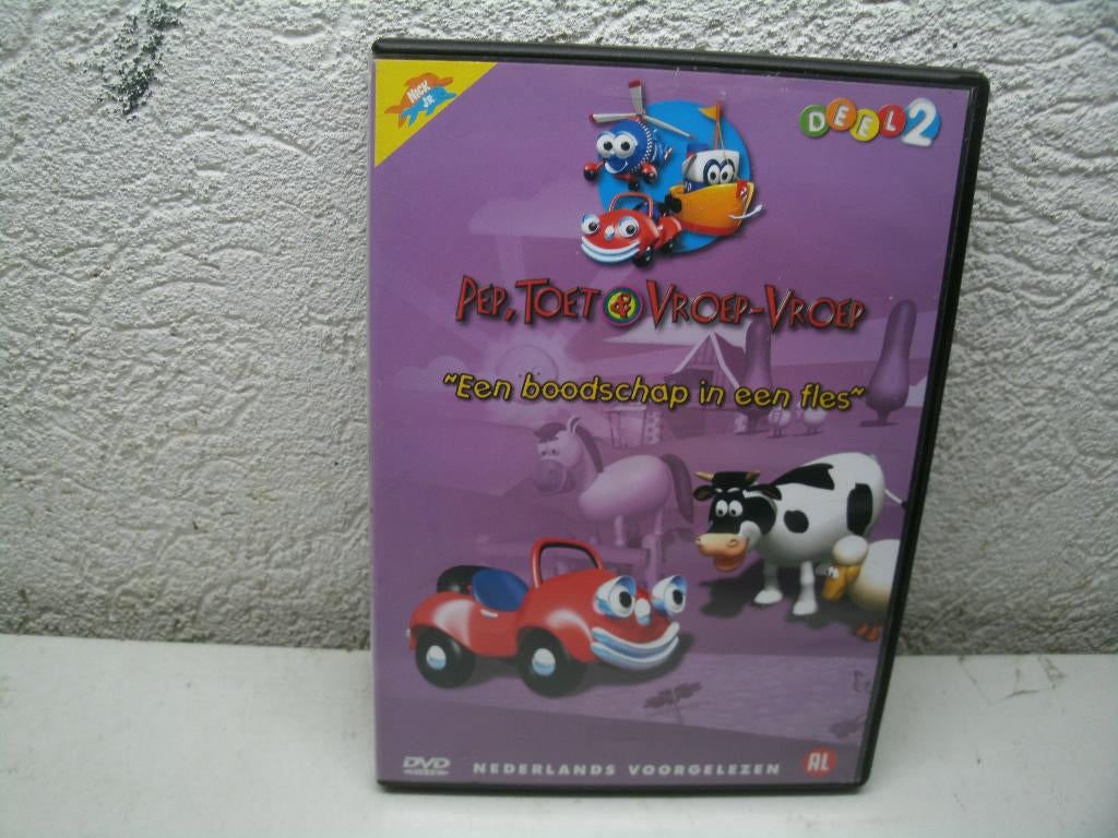 dvd 186k pep toet en vroep-vroep een boodschap in een fles, Alle leeftijden, Ophalen of Verzenden, Zo goed als nieuw