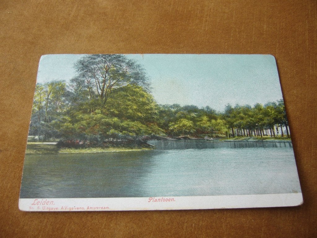LEIDEN  =  PLANTSOEN  BRIEFKAART 1909, Ophalen of Verzenden, Voor 1920, Gelopen, Zuid-Holland