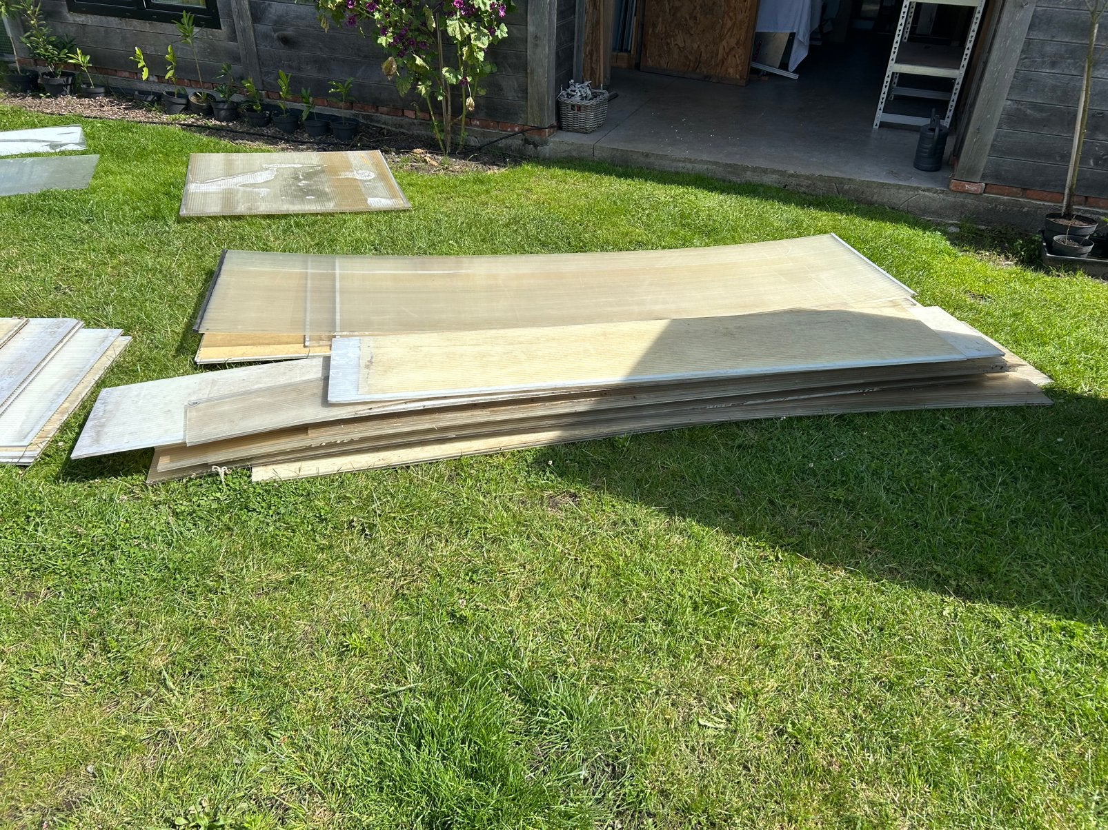 Polycarbonaat platen dakplaten, Kunststof, Overige kleuren, Zo goed als nieuw, 15 m² of meer