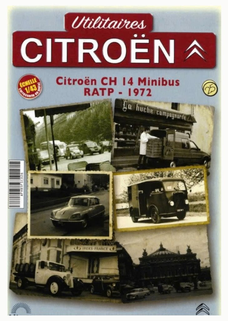 Citroen CH 14 Minibus RATP '72 1/43 Utilitaires Citroen # 25, Verzenden, Nieuw, Bus of Vrachtwagen, Overige merken