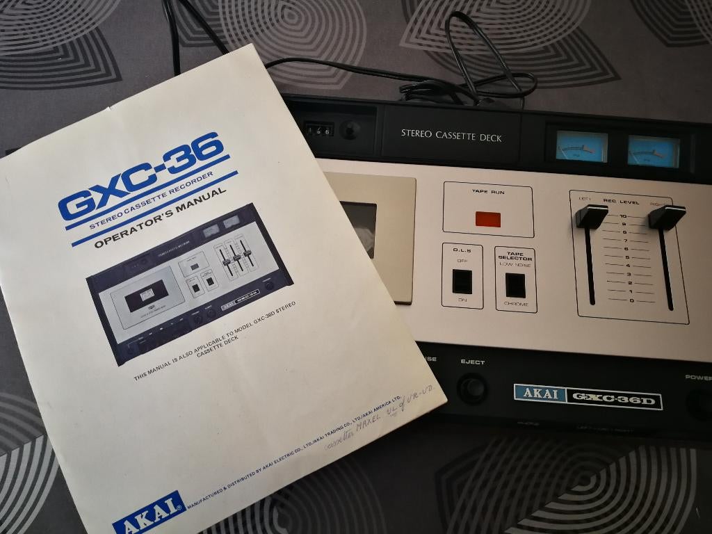 Akai GXC-36 uit 1973, Ophalen of Verzenden, Akai, Tape counter