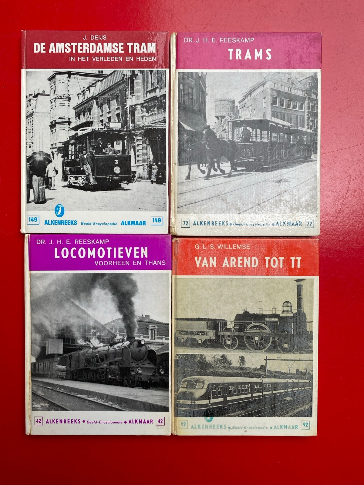 4 boekjes over trams, treinen en vervoer - Alkenreeks, Boeken, Ophalen, Gelezen, Tram
