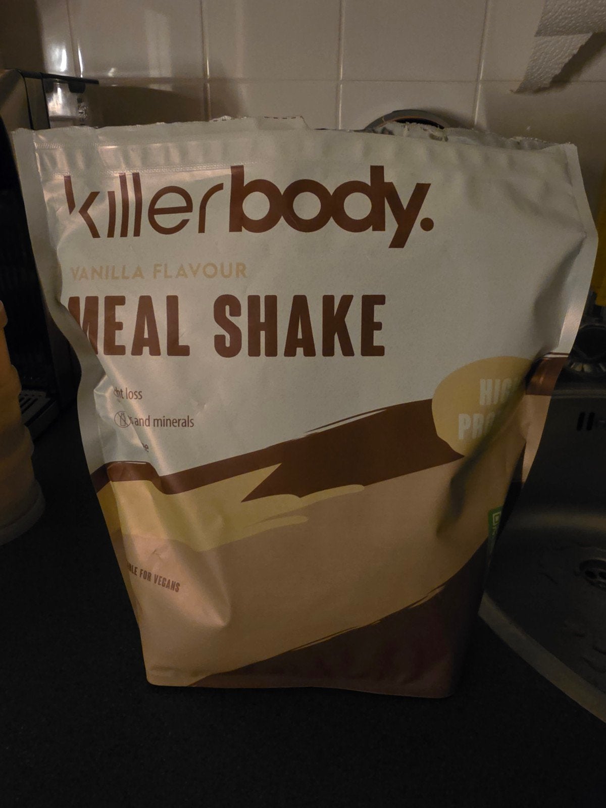 Killerbody Maaltijdshake Vanille Smaak, Ophalen, Zo goed als nieuw, Poeder of Drank