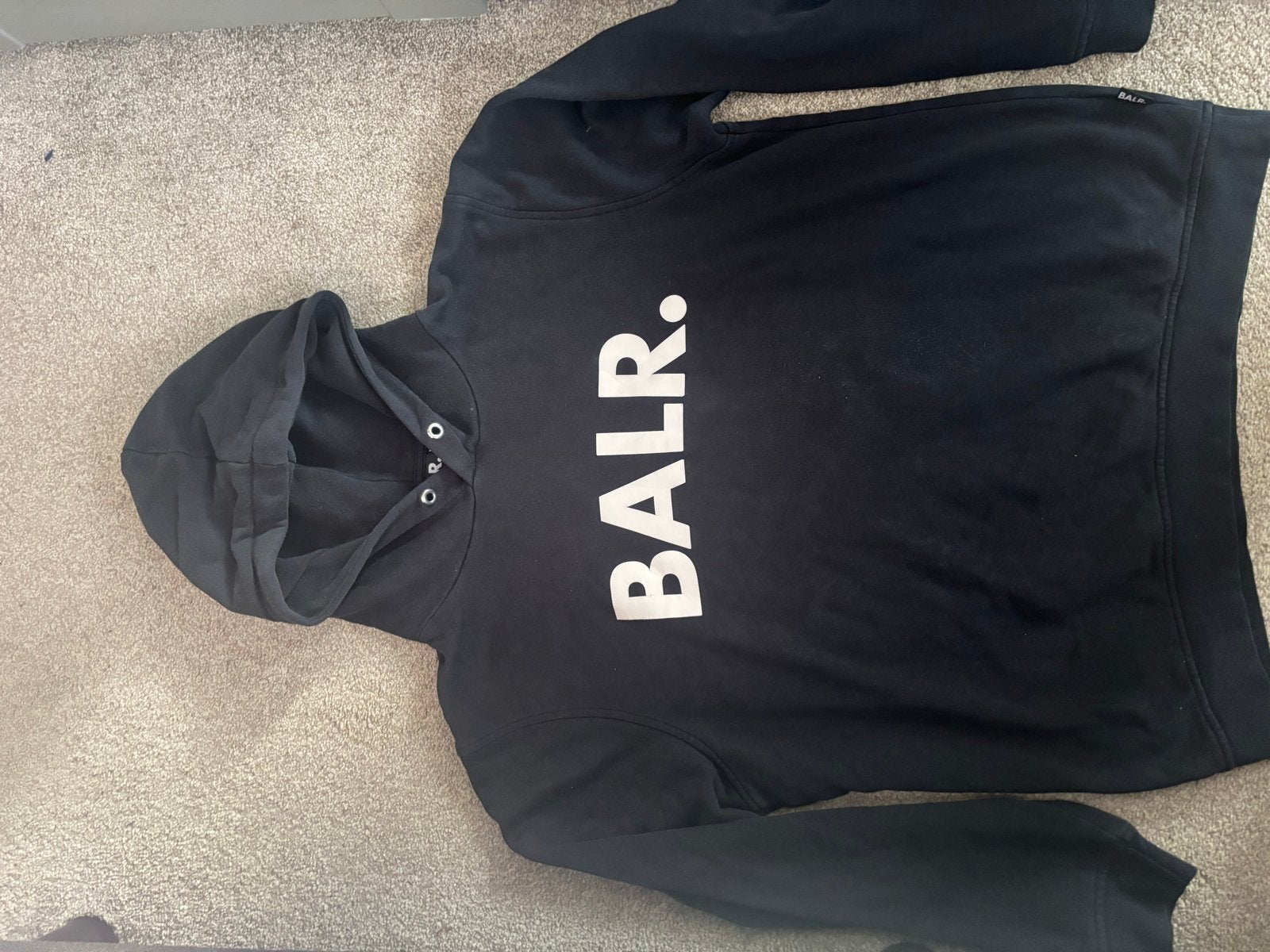 BALR. Hoodie Zwart - Maat m, Ophalen of Verzenden, Zo goed als nieuw, Maat 52/54 (L), Zwart