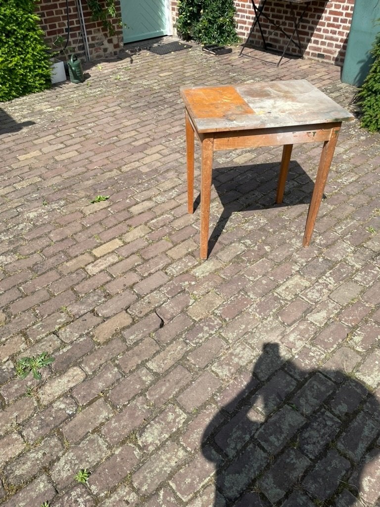 tafel, Huis en Inrichting, Tafels | Bijzettafels, Ophalen, Gebruikt, 55 tot 75 cm, 60 cm of meer