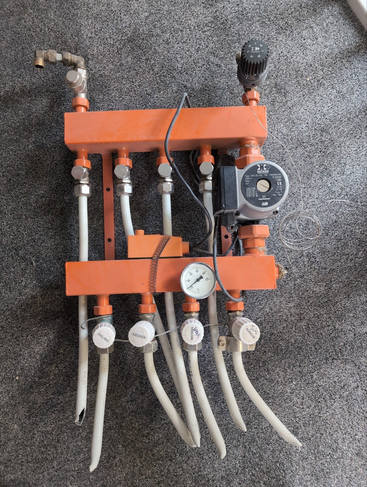 Vloerverwarming verdeler 4 groepen, Doe-het-zelf en Verbouw, Verwarming en Radiatoren, Ophalen