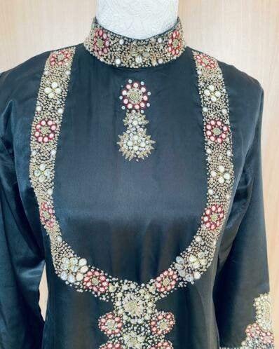 Lange kaftan/tuniek maat M [v], Ophalen of Verzenden, Zo goed als nieuw, Maat 38/40 (M), Zwart