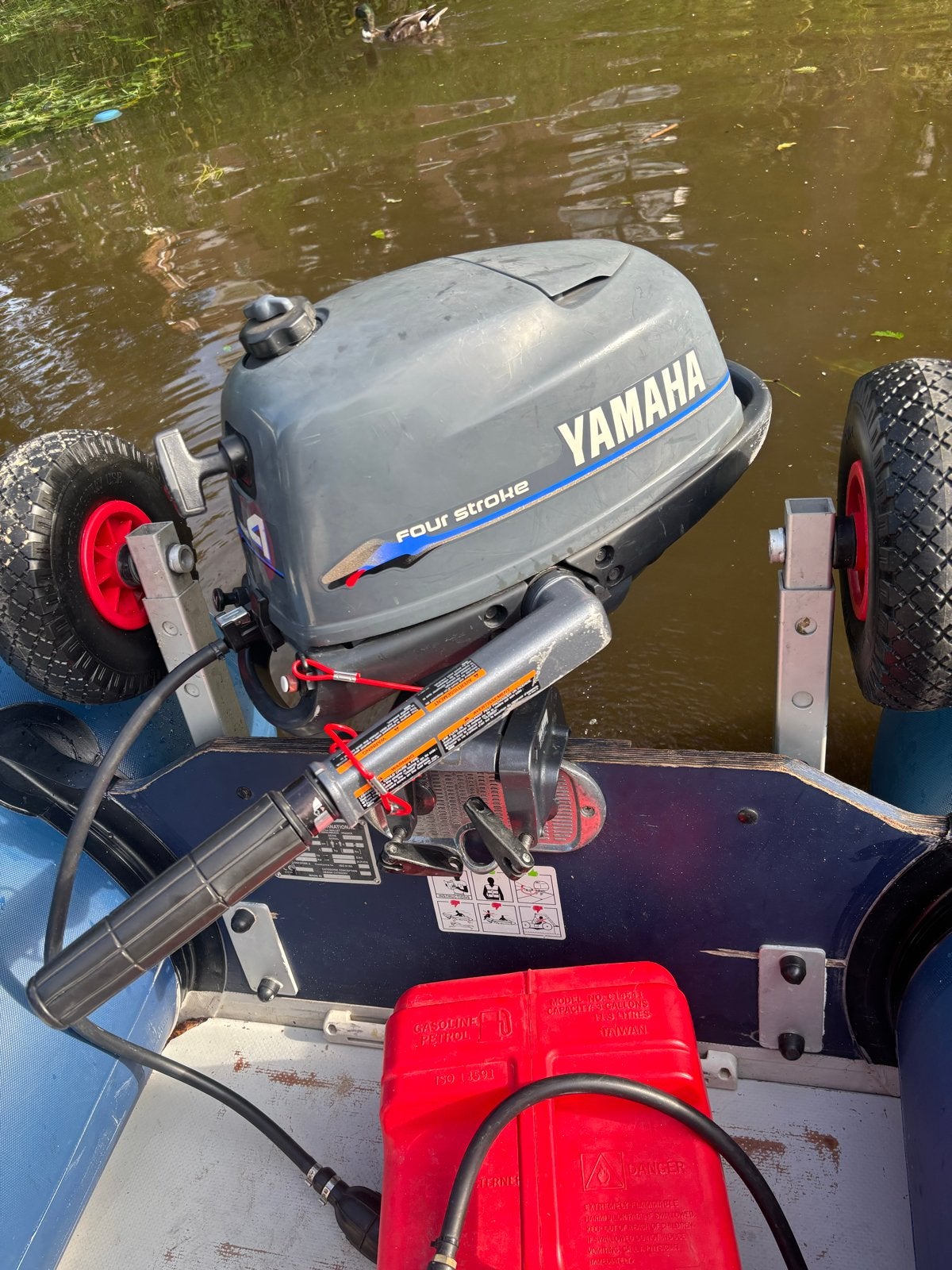 Yamaha 4pk 4-takt buitenboordmotor, Ophalen of Verzenden, Gebruikt