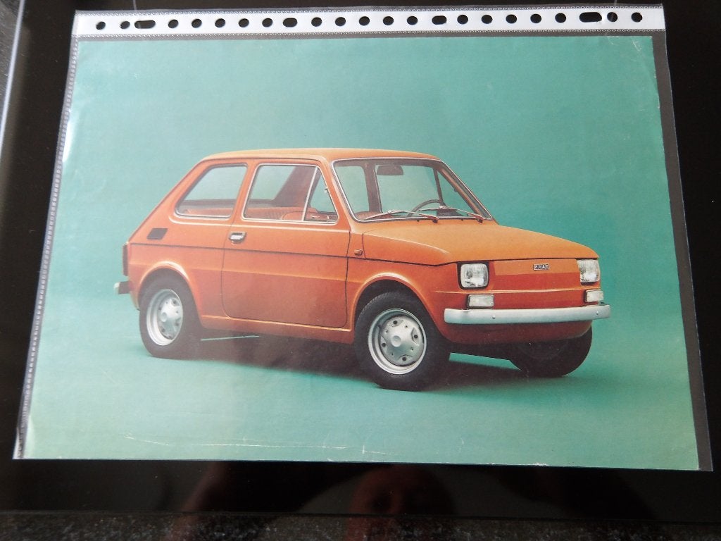 Fiat 126 folder - Originele reclamefolder, Onbekend, Ophalen of Verzenden, Zo goed als nieuw, Overige merken