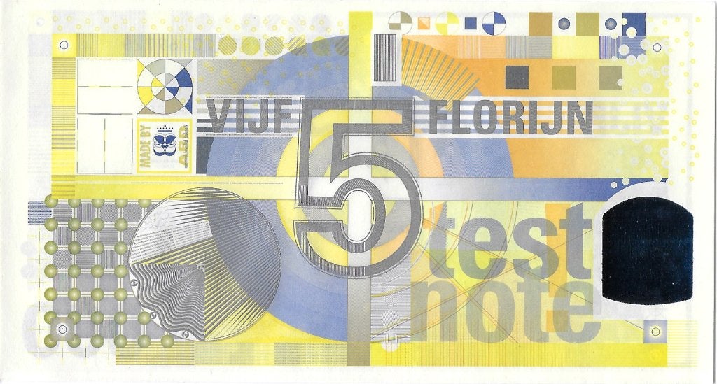 5 florijn 1998 Test note - prototype 200 euro - Uncirculated, Ophalen of Verzenden, 5 gulden, Los biljet