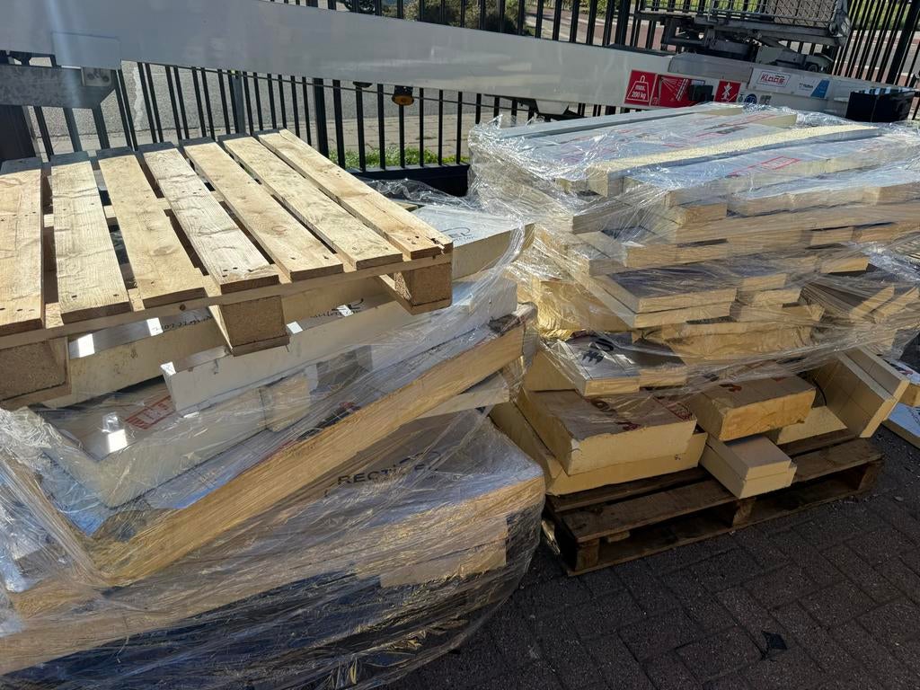 Gratis PIR isolatie reststukken - hele partij, 4 tot 8 cm, Gebruikt, Ophalen of Verzenden, Hardschuim (Pir)